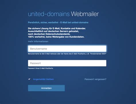 united-domains webmailer login